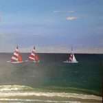 Three Boats at Sea by Jeremy McGrath